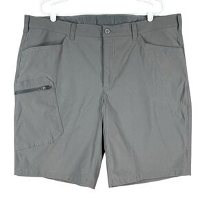 Eddie Bauer Men's Grey Cargo Hiking Shorts Size 42 Nylon Spandex 11" Inseam NWOT